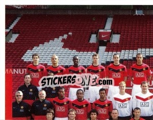 Sticker Team photo - Manchester United 2009-2010 - Panini