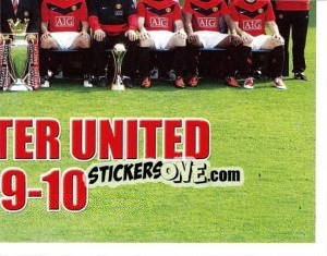 Sticker Team photo - Manchester United 2009-2010 - Panini