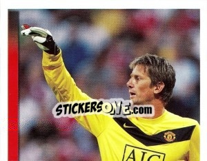 Sticker Edwin van der Sar - Manchester United 2009-2010 n. 14 - Panini