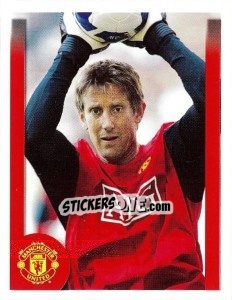 Sticker Edwin van der Sar in training - Manchester United 2009-2010 n. 17 - Panini