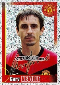 Sticker Gary Neville (autographed) - Manchester United 2009-2010 n. 21 - Panini