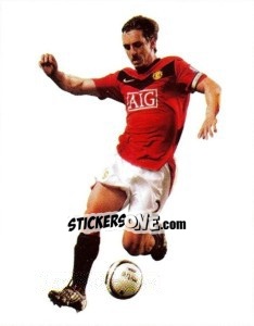 Sticker Gary Neville in action - PVC - Manchester United 2009-2010 n. 22 - Panini