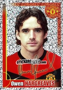 Sticker Owen Hargreaves (autographed) - Manchester United 2009-2010 - Panini