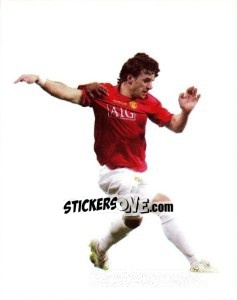 Sticker Owen Hargreaves in action - PVC - Manchester United 2009-2010 n. 34 - Panini