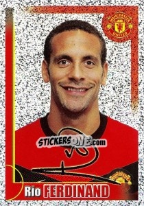 Sticker Rio Ferdinand (autographed) - Manchester United 2009-2010 n. 37 - Panini