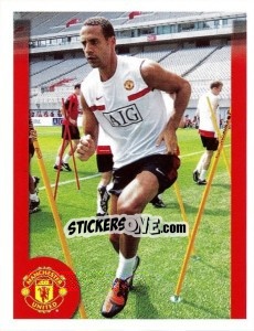 Sticker Rio Ferdinand in training - Manchester United 2009-2010 - Panini