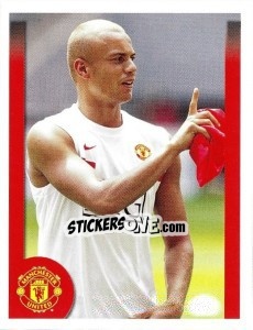 Cromo Wes Brown in training - Manchester United 2009-2010 - Panini