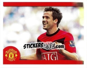 Sticker Michael Owen in celebration - Manchester United 2009-2010 - Panini