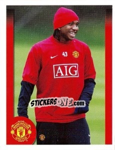 Cromo Anderson in training - Manchester United 2009-2010 - Panini