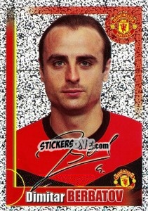 Sticker Dimitar Berbatov (autographed) - Manchester United 2009-2010 n. 73 - Panini