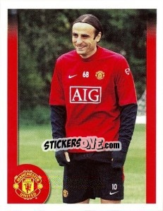 Cromo Dimitar Berbatov in training - Manchester United 2009-2010 - Panini