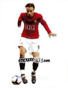 Cromo Dimitar Berbatov in action - PVC - Manchester United 2009-2010 - Panini