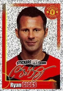 Sticker Ryan Giggs (autographed) - Manchester United 2009-2010 n. 85 - Panini