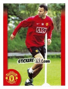 Sticker Ryan Giggs in training - Manchester United 2009-2010 n. 89 - Panini
