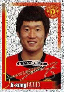 Sticker Ji-sung Park (autographed) - Manchester United 2009-2010 - Panini
