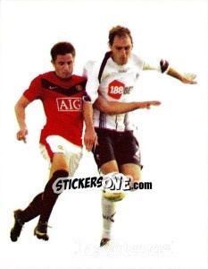 Sticker Zoran Tosic in action - PVC - Manchester United 2009-2010 n. 106 - Panini
