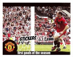 Sticker Rooney scores vs Birmingham - Manchester United 2009-2010 - Panini