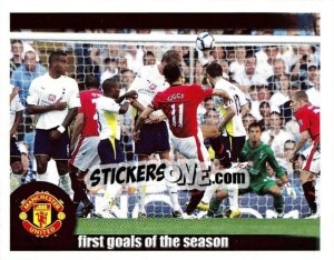 Sticker Giggs scores vs Tottenham - Manchester United 2009-2010 n. 119 - Panini