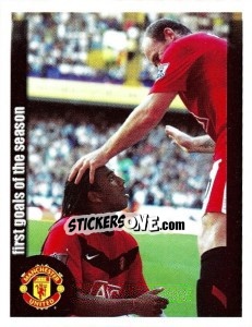Sticker Anderson scores vs Tottenham - Manchester United 2009-2010 n. 120 - Panini