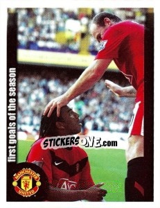 Cromo Anderson scores vs Tottenham - Manchester United 2009-2010 - Panini