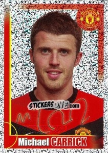 Sticker Michael Carrick (autographed) - Manchester United 2009-2010 n. 129 - Panini