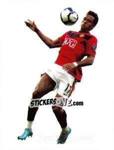 Sticker Nani in action - PVC - Manchester United 2009-2010 - Panini
