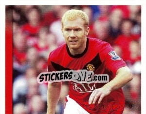 Sticker Paul Scholes - Manchester United 2009-2010 n. 139 - Panini