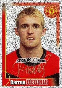 Sticker Darren Fletcher (autographed) - Manchester United 2009-2010 n. 145 - Panini