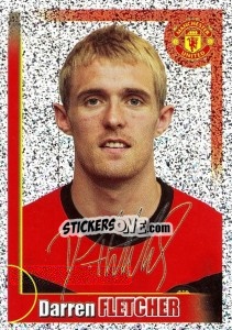 Cromo Darren Fletcher (autographed) - Manchester United 2009-2010 - Panini