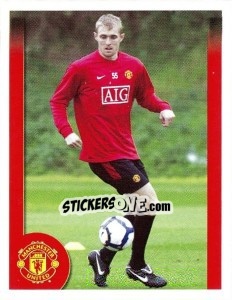 Cromo Darren Fletcher in training - Manchester United 2009-2010 - Panini