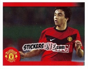 Figurina Fabio Da Silva in celebration - Manchester United 2009-2010 - Panini