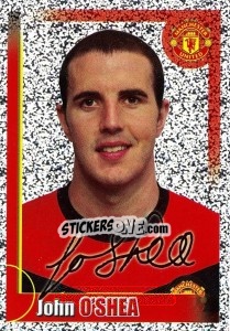 Sticker John O'Shea (autographed) - Manchester United 2009-2010 - Panini