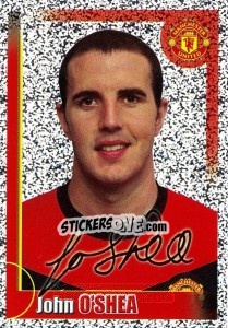 Figurina John O'Shea (autographed) - Manchester United 2009-2010 - Panini