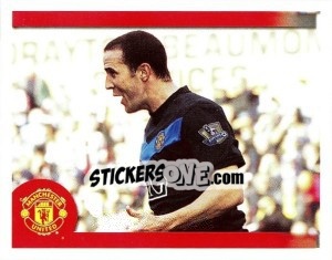 Sticker John O'Shea in celebration - Manchester United 2009-2010 - Panini