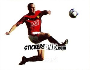 Cromo John O'Shea in action - PVC - Manchester United 2009-2010 - Panini