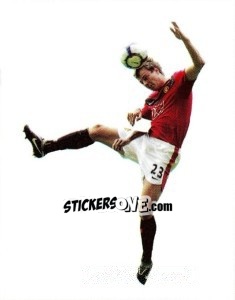 Sticker Jonny Evans in action - PVC - Manchester United 2009-2010 n. 166 - Panini