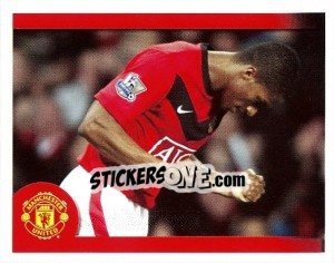 Sticker Antonio Valencia in celebration - Manchester United 2009-2010 n. 172 - Panini