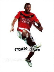 Sticker Antonio Valencia in action - PVC - Manchester United 2009-2010 - Panini