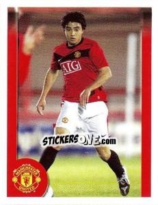 Sticker Rafael da Silva in action - Manchester United 2009-2010 - Panini