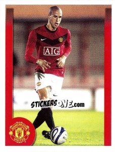 Figurina Gabriel Obertan in action - Manchester United 2009-2010 n. 180 - Panini