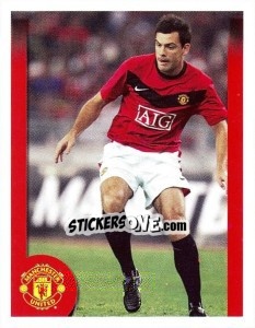 Cromo Darron Gibson in action - Manchester United 2009-2010 - Panini