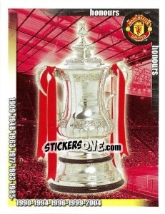 Figurina 11 FA Cups - Manchester United 2009-2010 n. 188 - Panini