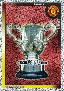 Cromo 3 Football League Cups / Carling Cups - Manchester United 2009-2010 - Panini