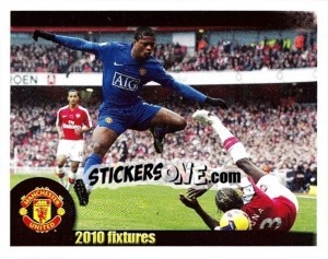 Sticker Arsenal v Manchester United - Evra - Manchester United 2009-2010 - Panini