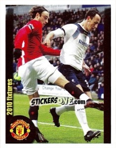 Sticker Bolton Wanderers v Manchester United - Berbatov - Manchester United 2009-2010 - Panini
