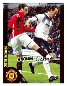 Sticker Bolton Wanderers v Manchester United - Berbatov - Manchester United 2009-2010 n. 203 - Panini