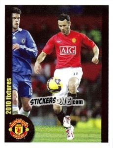 Sticker Manchester United v Chelsea - Giggs - Manchester United 2009-2010 - Panini