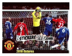 Sticker Manchester United v Chelsea - van der Sar - Manchester United 2009-2010 n. 206 - Panini