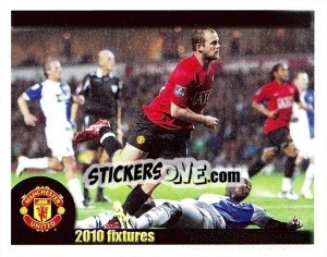 Cromo Blackburn Rovers v Manchester United - Rooney - Manchester United 2009-2010 - Panini