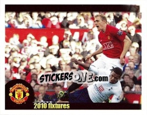 Sticker Manchester United v Tottenham Hotspur - Darren Fletcher - Manchester United 2009-2010 - Panini